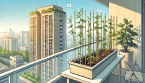 マンションでの育て方 支柱と時期