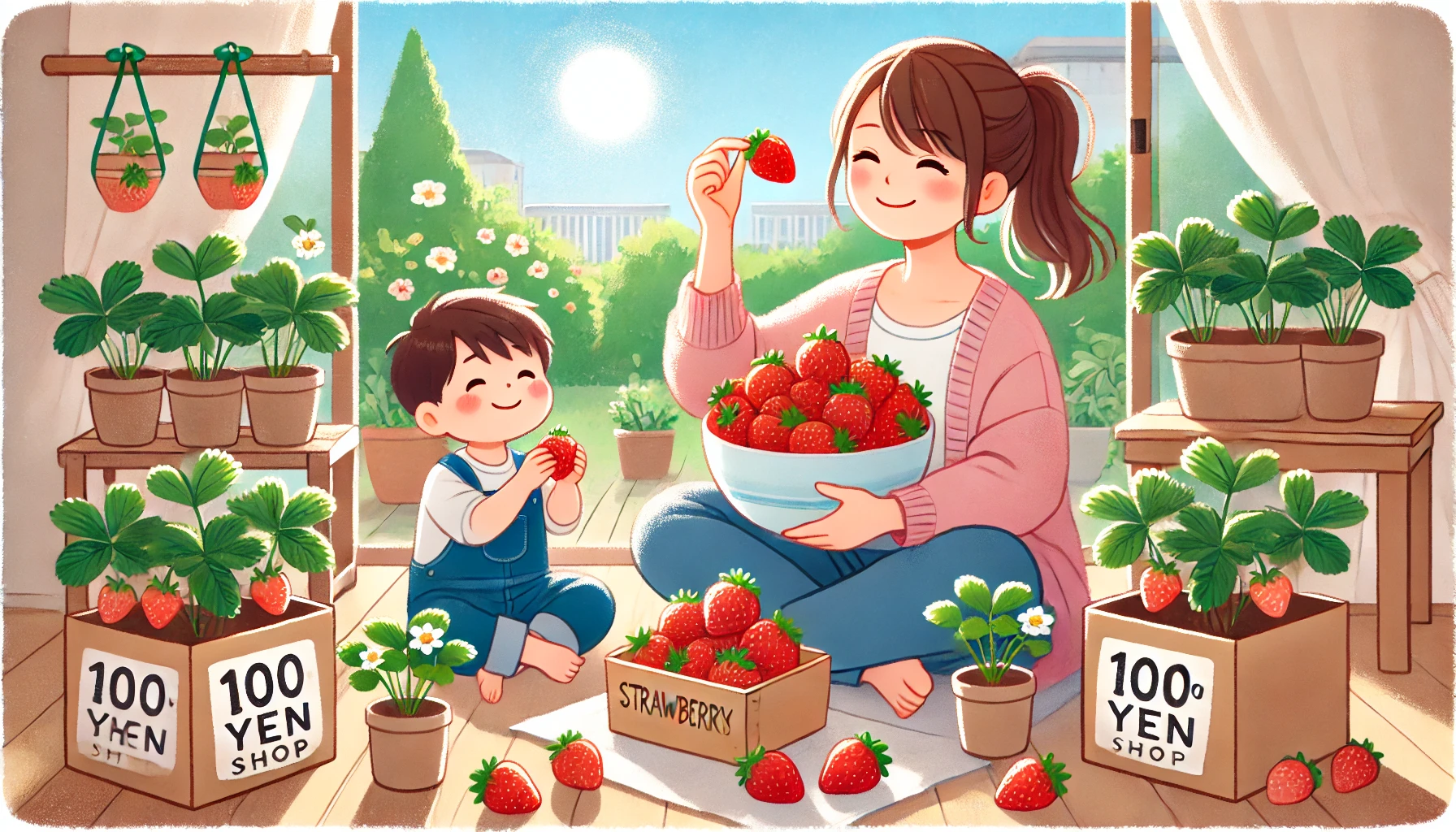 １００均グッズでも甘いいちごに！
