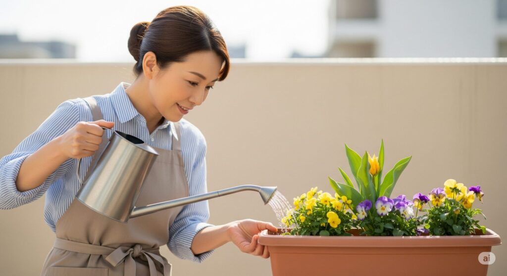 植え付け後の水やりと日々の管理