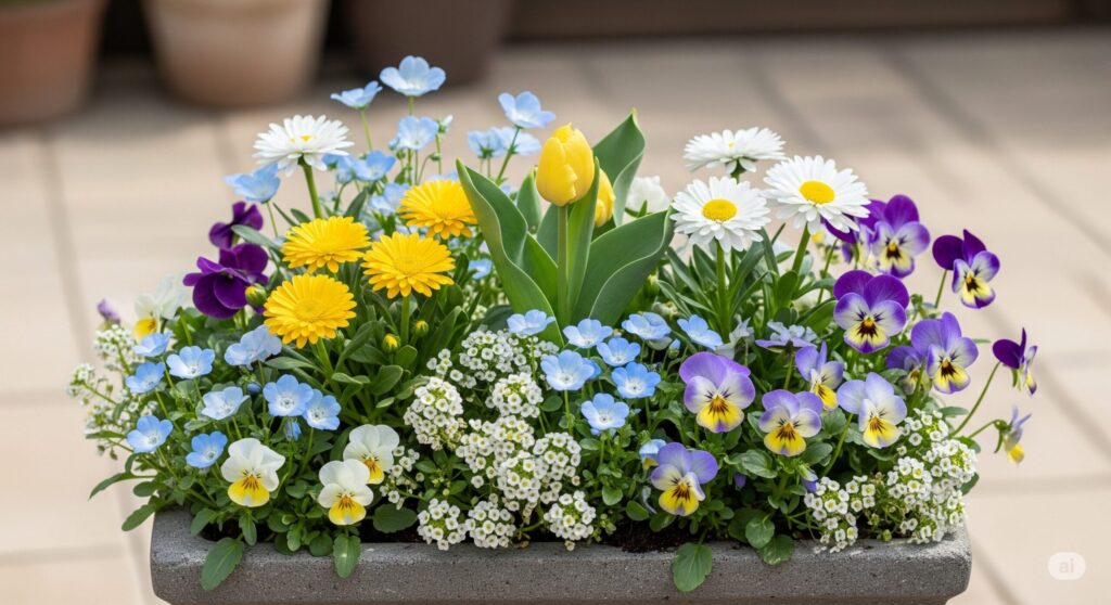 春の寄せ植えに人気の花とは？