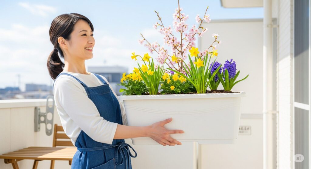 軽くて便利な大型プラスチック製プランター