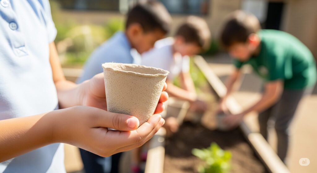 小学校でも採用されるエコな鉢とは