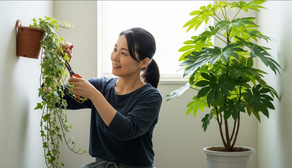 あまり日が当たらないところでも育つ植物は？