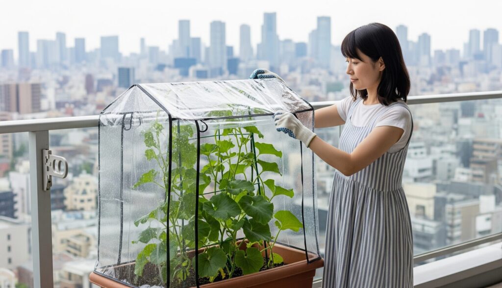 プランター栽培で重要な雨よけの方法