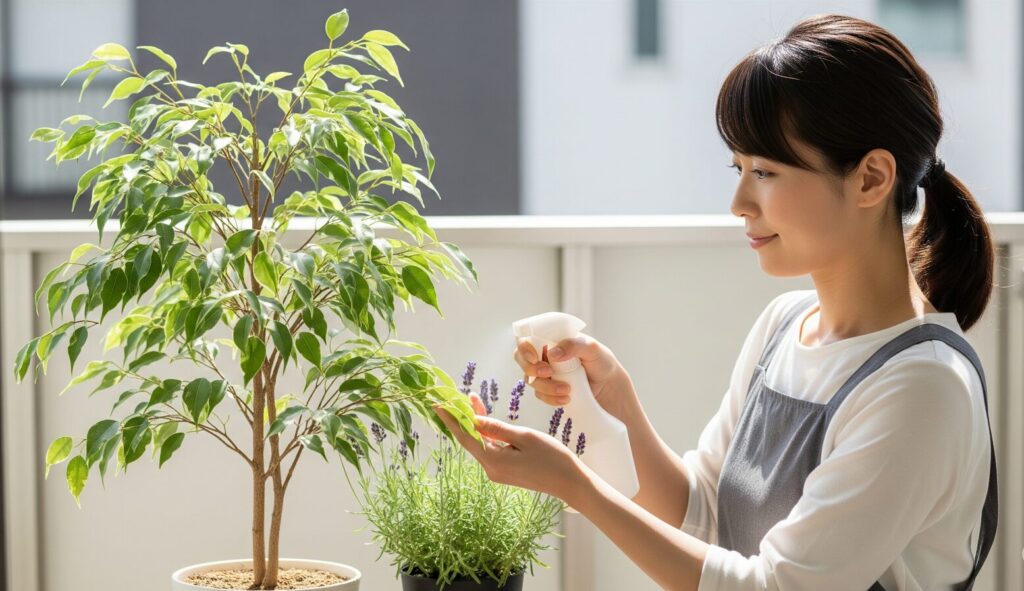 ベランダの観葉植物に虫がつかない対策