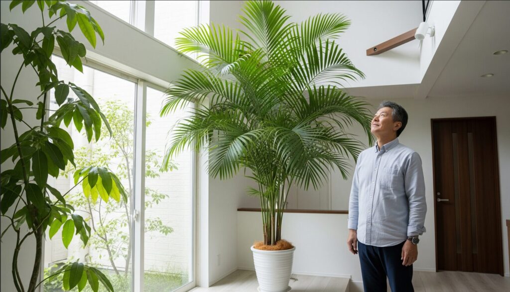存在感のある大型の観葉植物の魅力