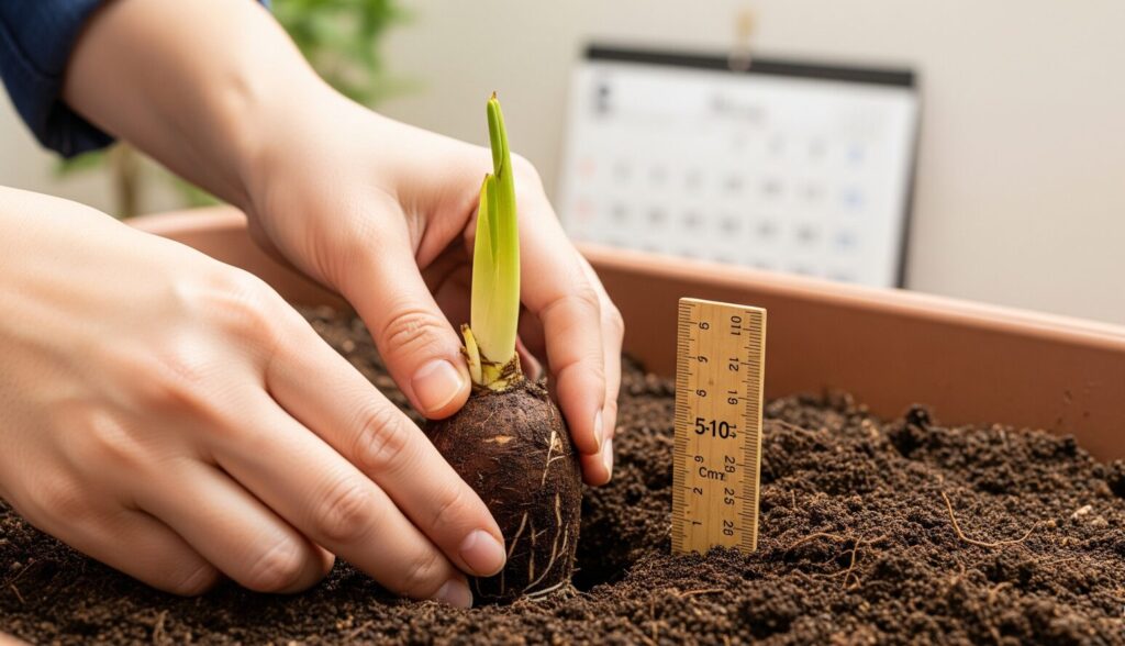 植え付け時期と失敗しない深さの目安