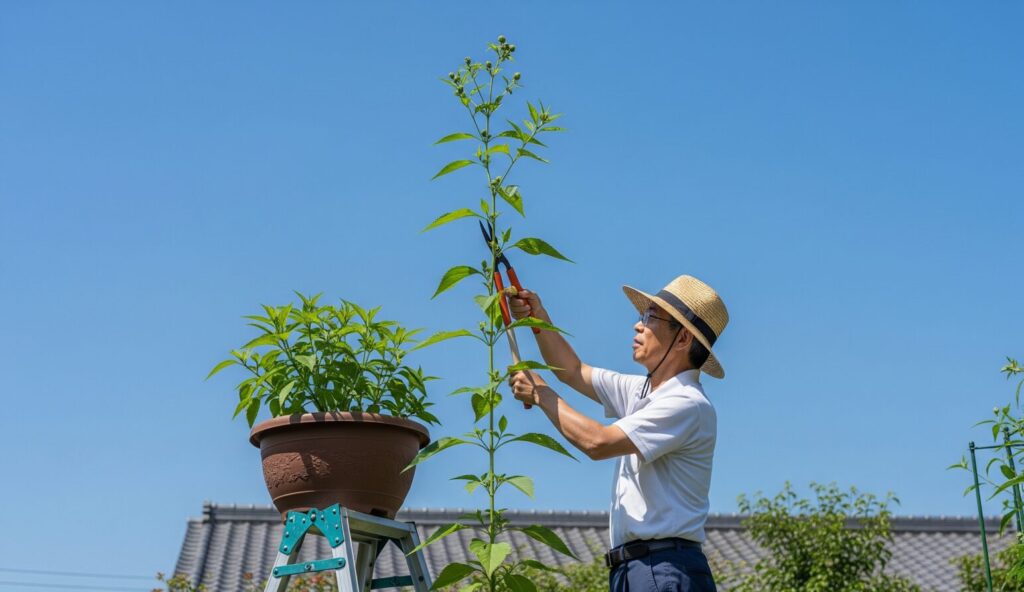 草丈が伸びすぎた時の剪定方法