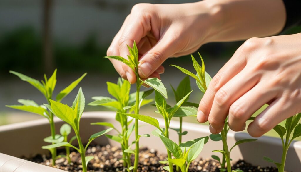 菊芋の植え付け時期と間引きのコツ