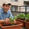菌ちゃん農法をプランターで実践