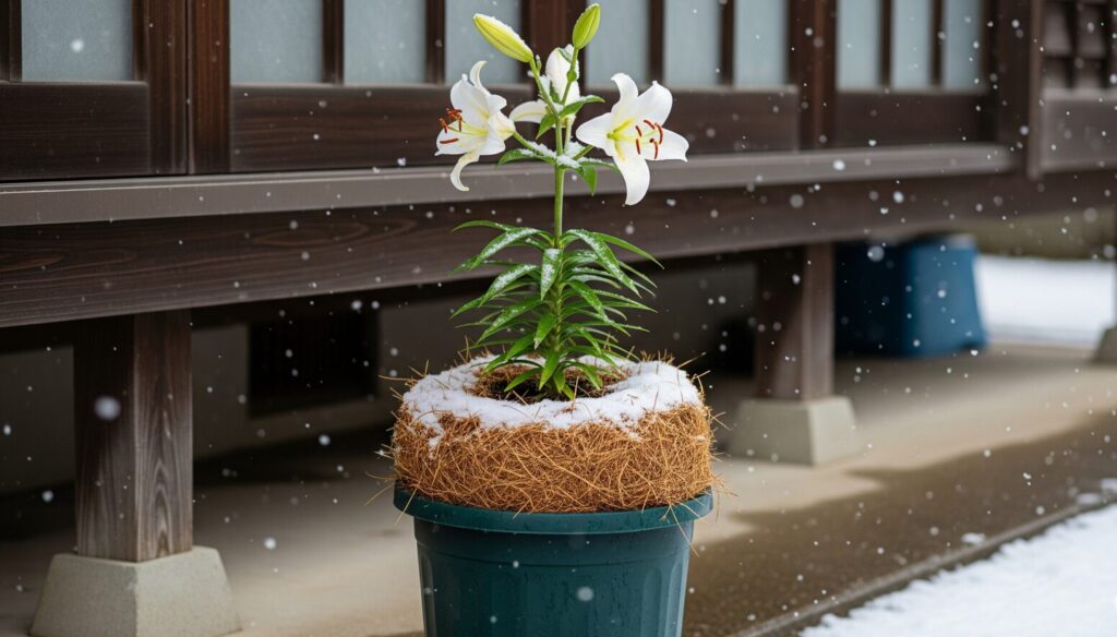 鉢植えユリの冬の越し方と注意点