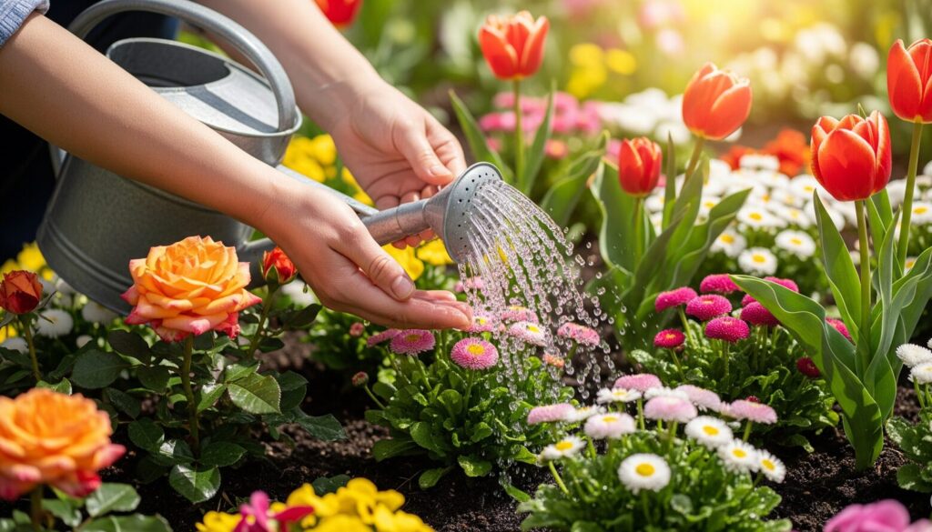 長く花を楽しむための水やりと肥料の基本