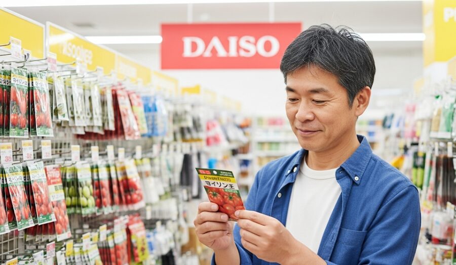 ダイソーでも手に入る矮性ミニトマト