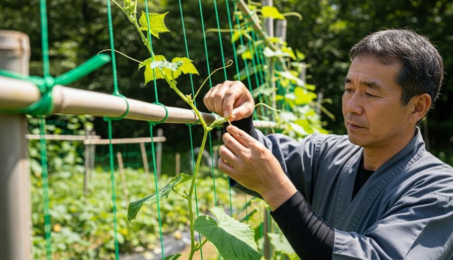 整枝・摘芯で収量を安定させる