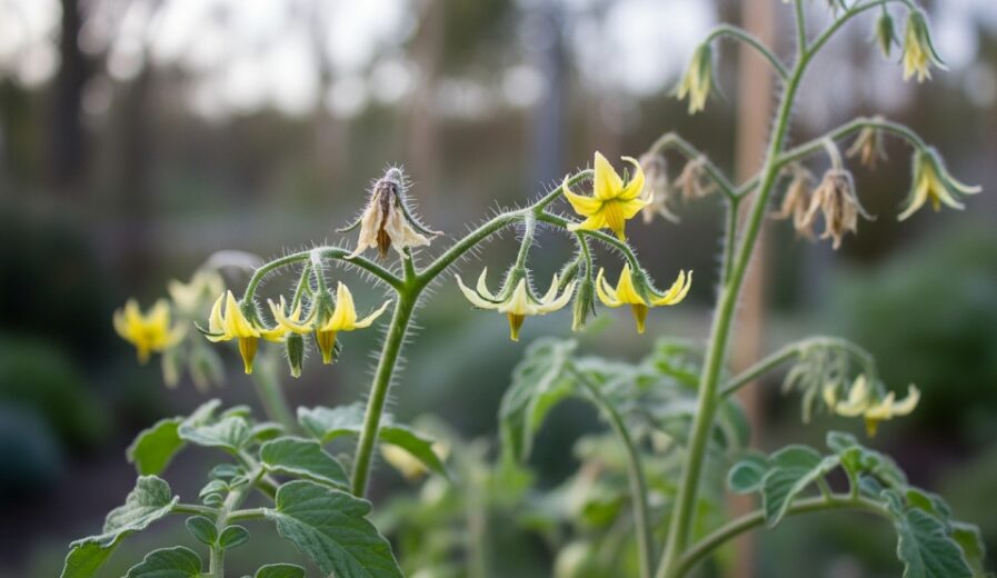 花が落ちて寒さで枯れる原因