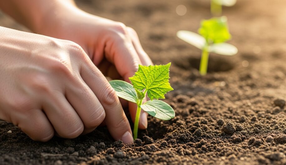 適切な株間で苗を植え付けよう