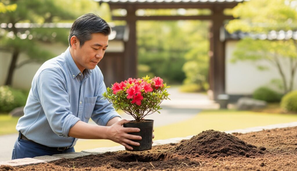 鉢ごと植える半地植えという選択肢