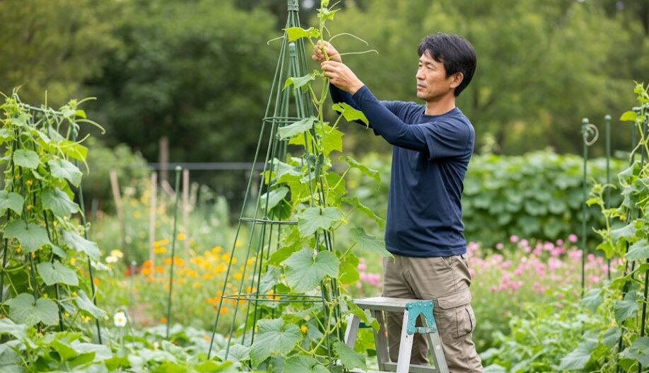長く収穫するためのつる下ろしのコツ